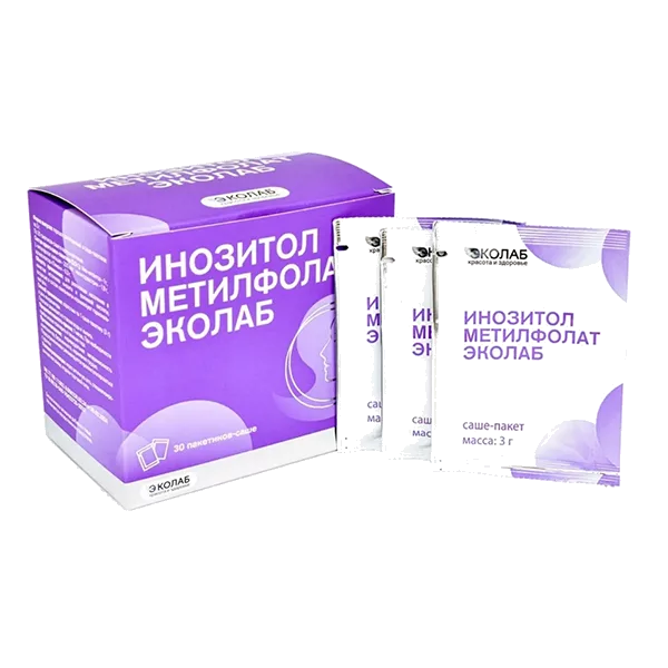 Инозитол Метилфолат ЭКОлаб порошок 3г N30