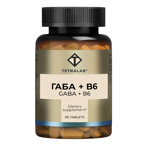TETRALAB ГАБА + В6 таблетки 500мг N90
