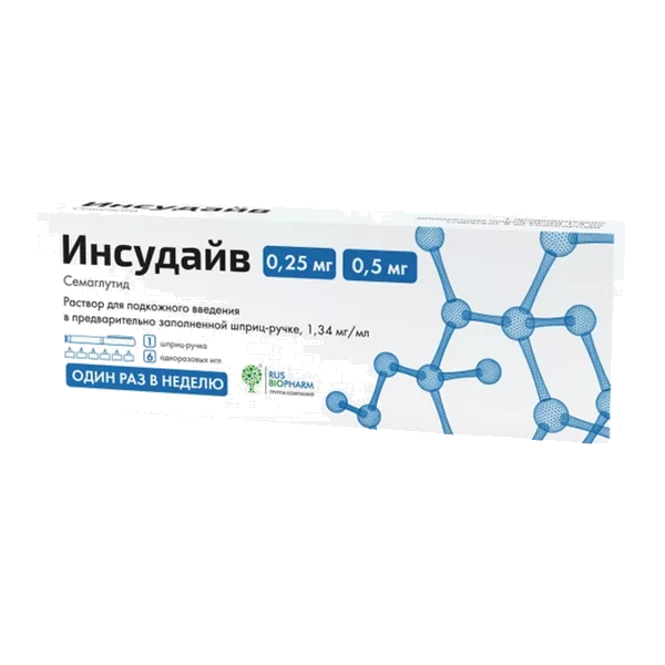 Инсудайв 0,25/0,5 мг/доза р-р для п/к вв 1,5мл N1