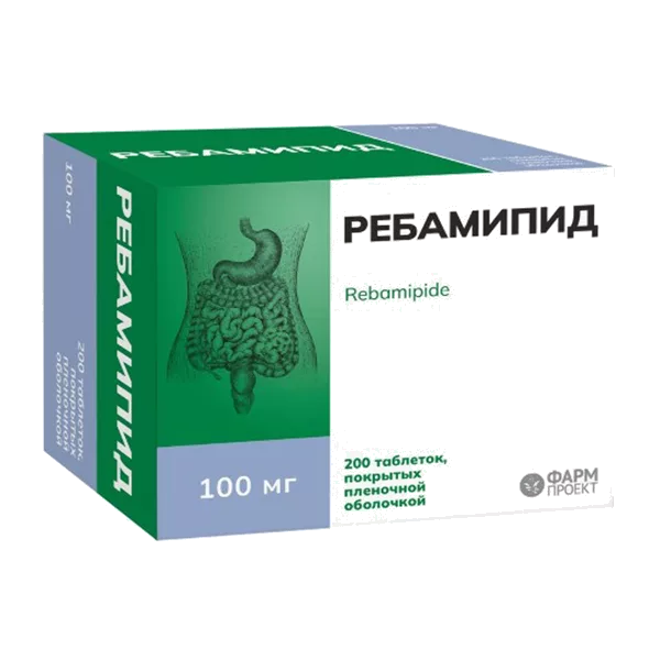 Ребамипид таб п.п.о. 100мг N200