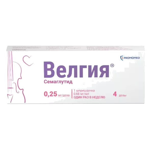 Велгия р-р для п/к вв 0,25мг/доза 1,5мл N1