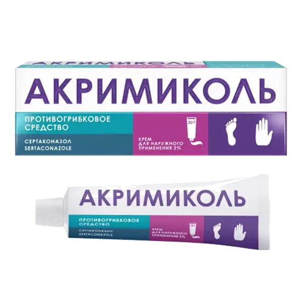 Акримиколь крем д/наружн пр 2% 30г N1