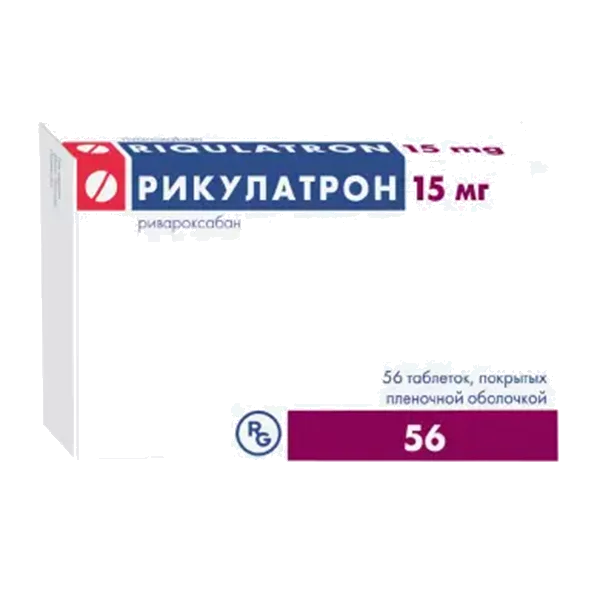 Рикулатрон таб п.п.о. 15мг N56