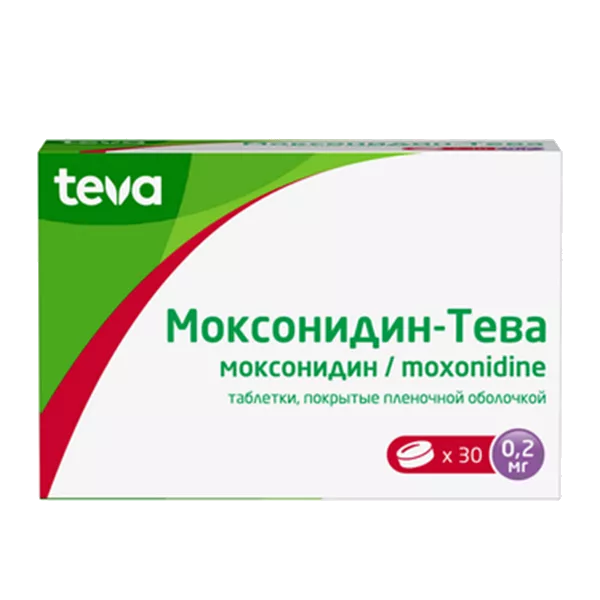 Моксонидин-Тева таб п.п.о. 0,2мг N30