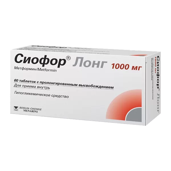 Сиофор Лонг таб пролонг высв 1000мг N60