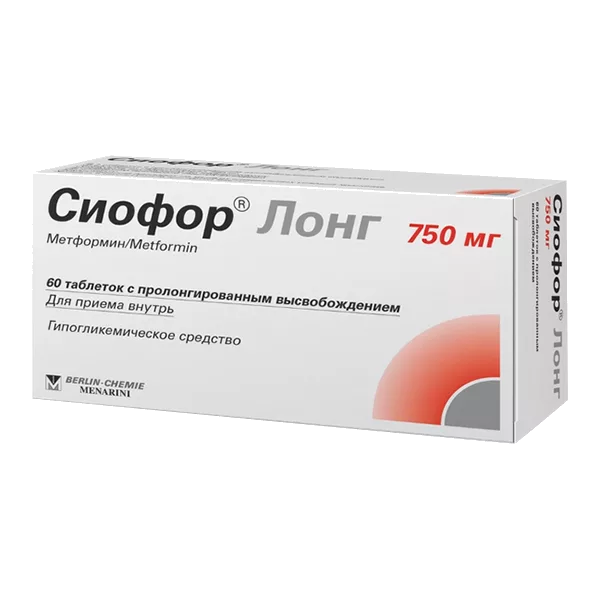 Сиофор Лонг таб пролонг высв 750мг N60