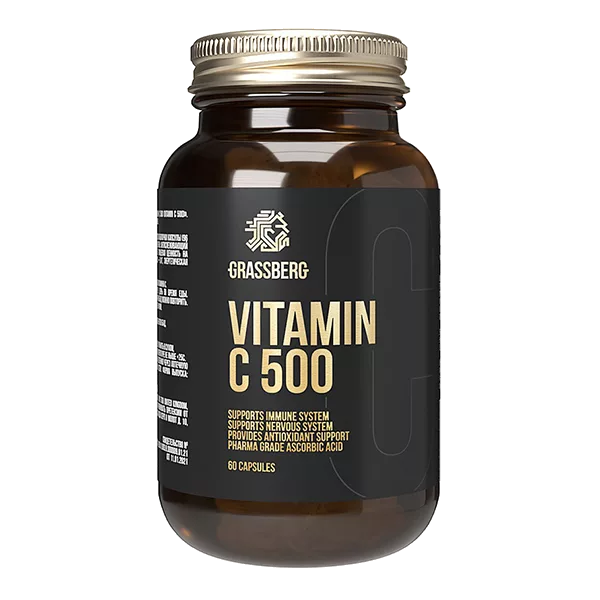 GRASSBERG Витамин C 500 капсулы 606мг N60
