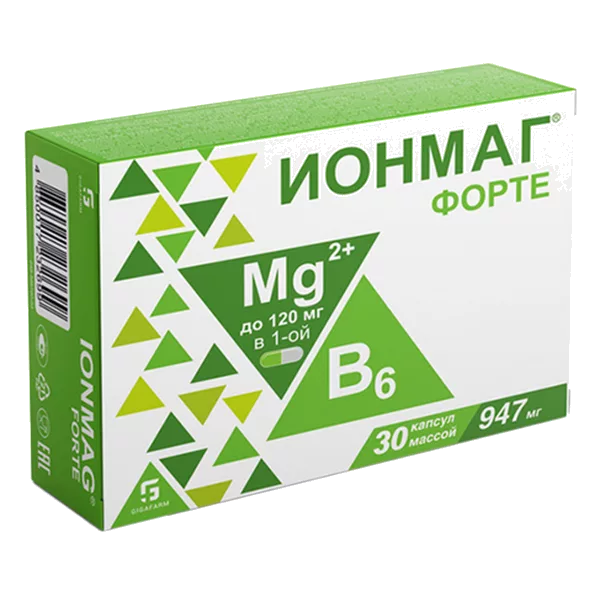 Ионмаг форте капсулы 947мг N30