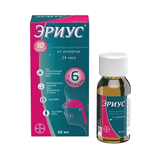 Эриус р-р д/внут пр 0,05% 60мл N1