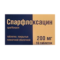 Спарфлоксацин таб п.п.о. 200мг N10