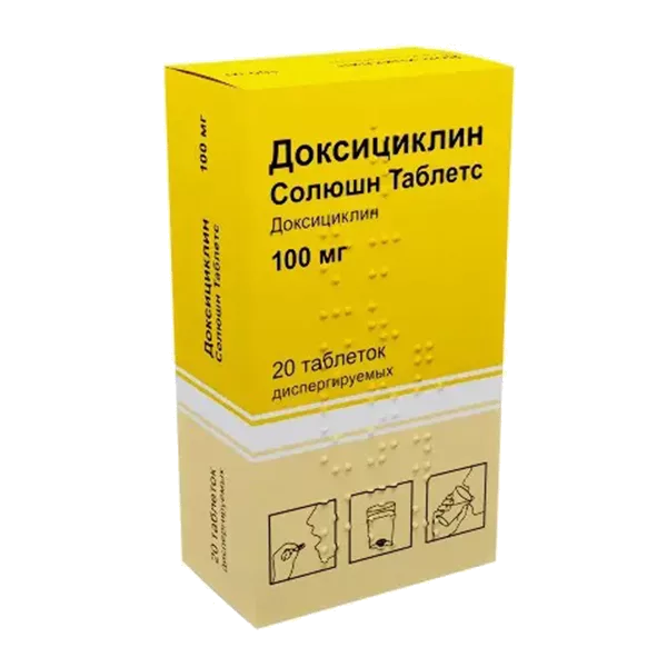 Доксициклин Солюшн Таблетс таб дисперг 100мг N20