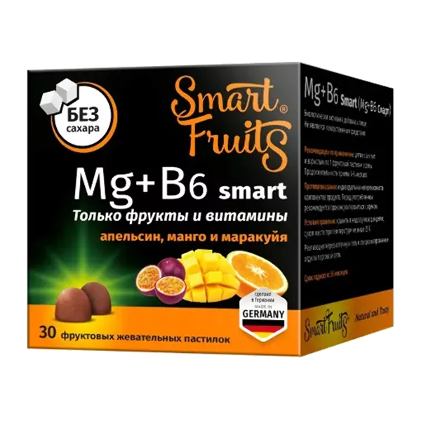 Smart Fruits D3 smart фруктовые пастилки жев 2,5г N30