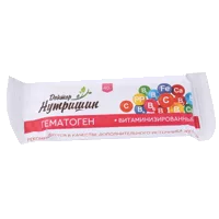 Гематоген Доктор Нутришин витаминизированный плитка 40г N1