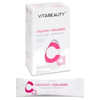 VITABEAUTY Кальций + Коллаген Calcium + Collagen батончик желейный 17,9г N10