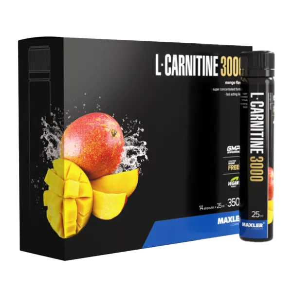 MAXLER L-Carnitine 3000 вкус манго жидкость д/внут пр 25мл N14