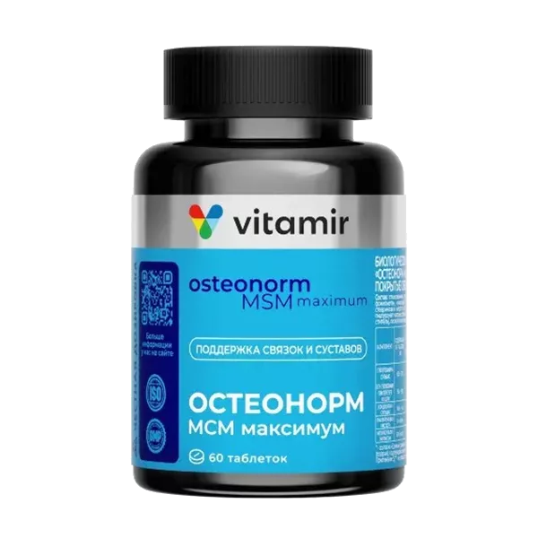 Остеонорм МСМ Максимум Vitamir ВИТАМИР таблетки п/о 1545мг N60