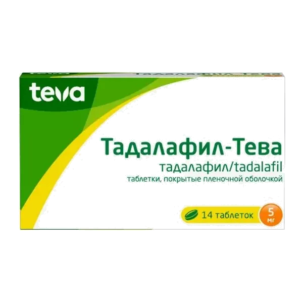 Тадалафил-Тева таб п.п.о. 5мг N14