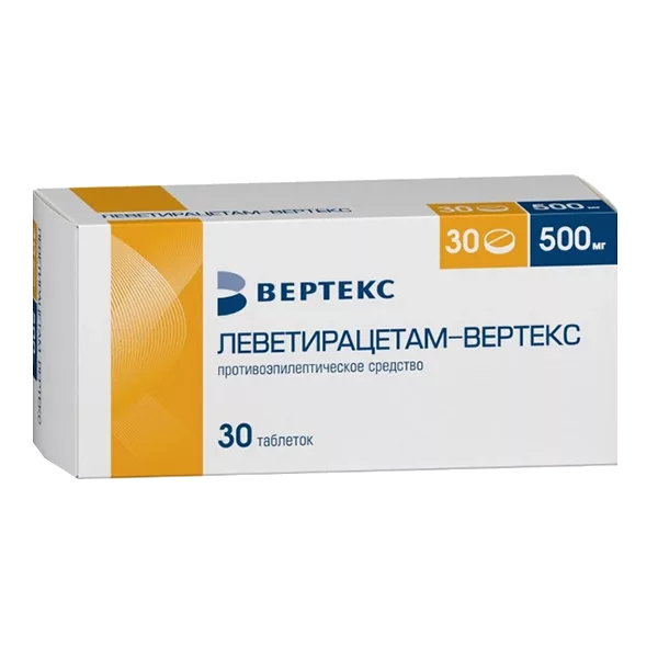 Леветирацетам-ВЕРТЕКС таб п.п.о. 500мг N30