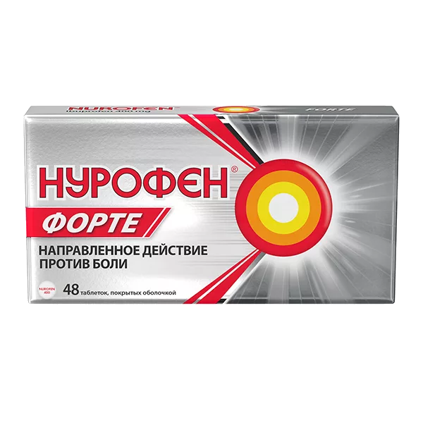Нурофен форте таб п/о 400мг N48