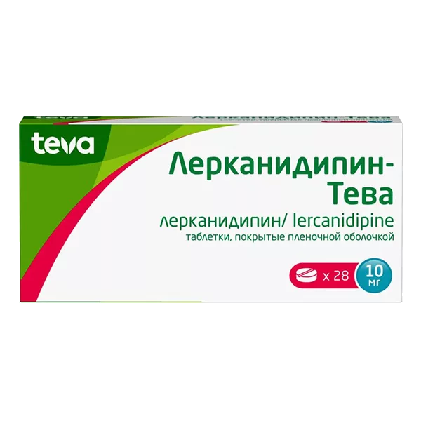 Лерканидипин-Тева таб п.п.о. 10мг N28