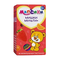 Мишки Мульти+ Lava Lava пастилки жев вк клубн апельс виногр 2г N30