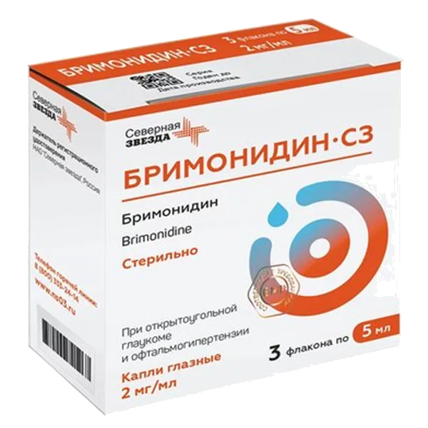 Бримонидин-СЗ кап глазн 0,2% 5мл N3
