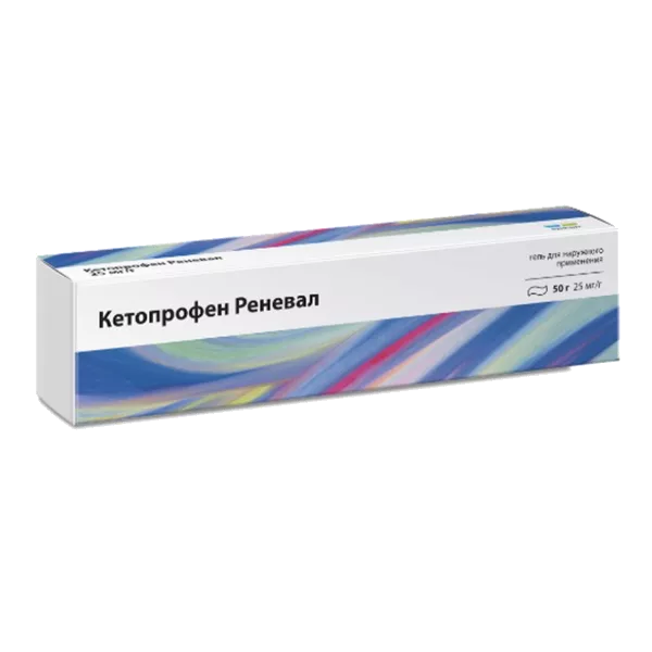 Кетопрофен Реневал гель д/наружн пр 2,5% 50г N1