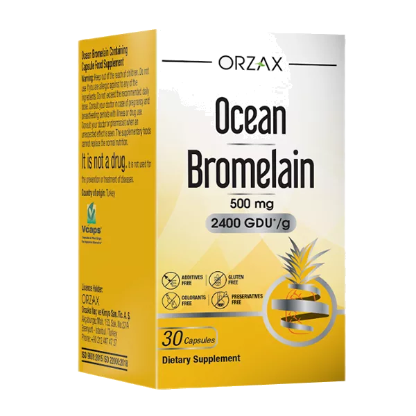 ORZAX Ocean Бромелайн Bromelain капсулы 618мг N30