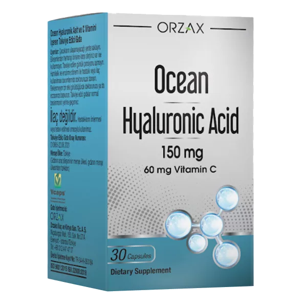 ORZAX Ocean Гиалуроновая кислота с витамином С Hyaluronic Acid 150 мг капсулы 310мг N30