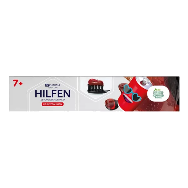 Зубная паста HILFEN BC Pharma Детская с 7 лет со вкусом колы 60г