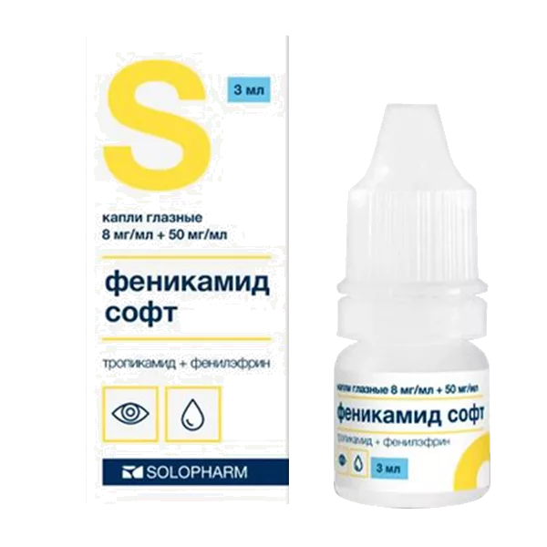 Феникамид софт 8мг/мл+50мг/мл кап глазн 3мл N1