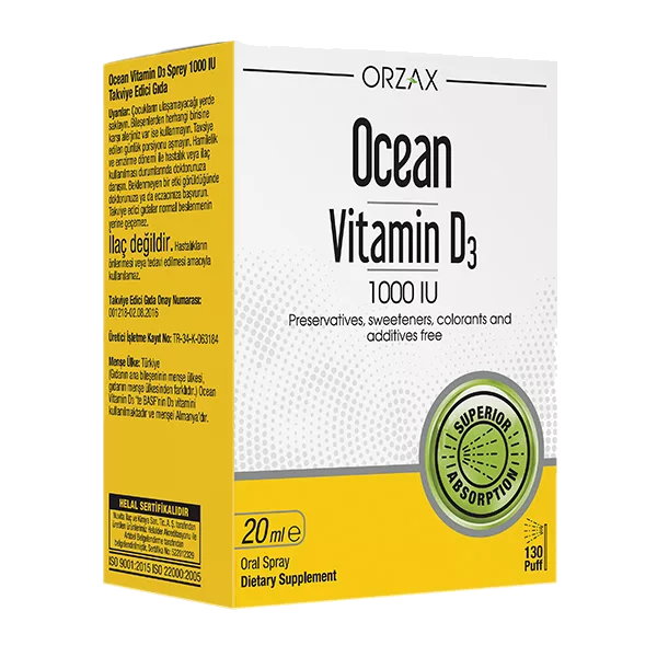 ORZAX Ocean Витамин D3 1000 МЕ жидкость 20мл N1