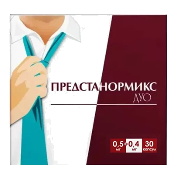 Предстанормикс дуо капс модиф высв 0,5мг 0,4мг N30