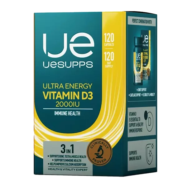 UESUPPS Ultra Energy Витамин D3 2000 МЕ капсулы 260мг N120