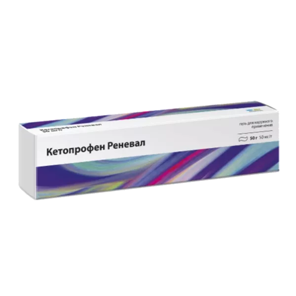 Кетопрофен Реневал гель д/наружн пр 5% 50г N1