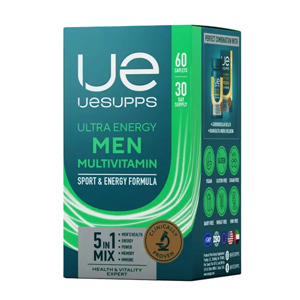 UESUPPS Ultra Energy Мен Мультивитамин Формула таблетки 1404,5мг N60