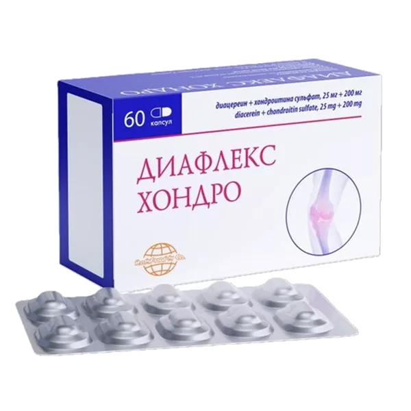 Диафлекс Хондро капс 25мг 200мг N60