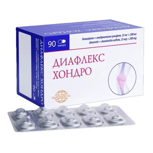 Диафлекс Хондро капс 25мг 200мг N90