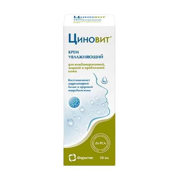 ЦиноВит Крем Увлажняющий для комбинированной, жирной, проблемной кожи Фармтек 50мл
