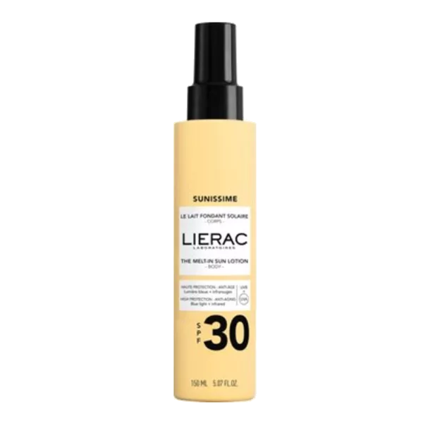 LIERAC Солнцезащитный Лосьон для тела Sunissime SPF30 150мл
