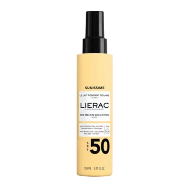 LIERAC Солнцезащитный Лосьон для тела Sunissime SPF50 150мл