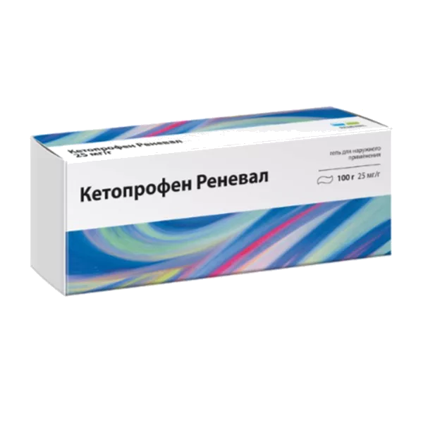 Кетопрофен Реневал гель д/наружн пр 2,5% 100г N1