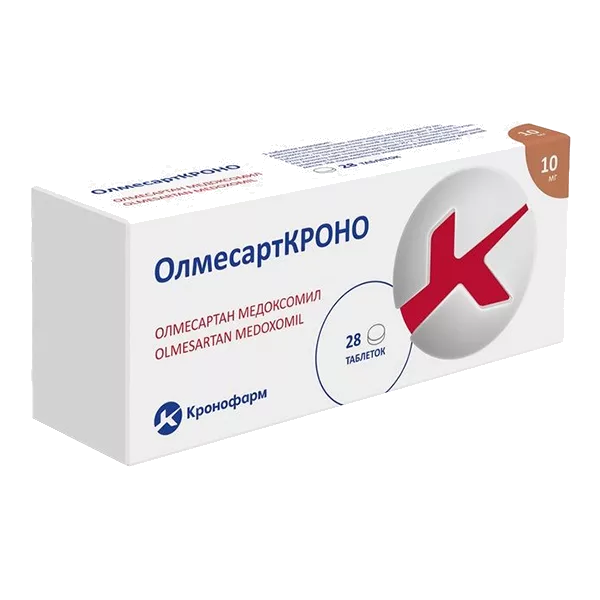 ОлмесартКРОНО таб п.п.о. 10мг N28
