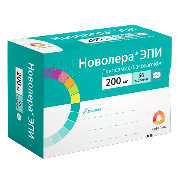 Новолера ЭПИ таб п.п.о. 200мг N56