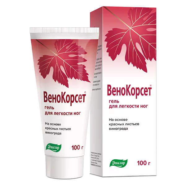 ВеноКорсет ЭВАЛАР Гель для лёгкости ног 100г