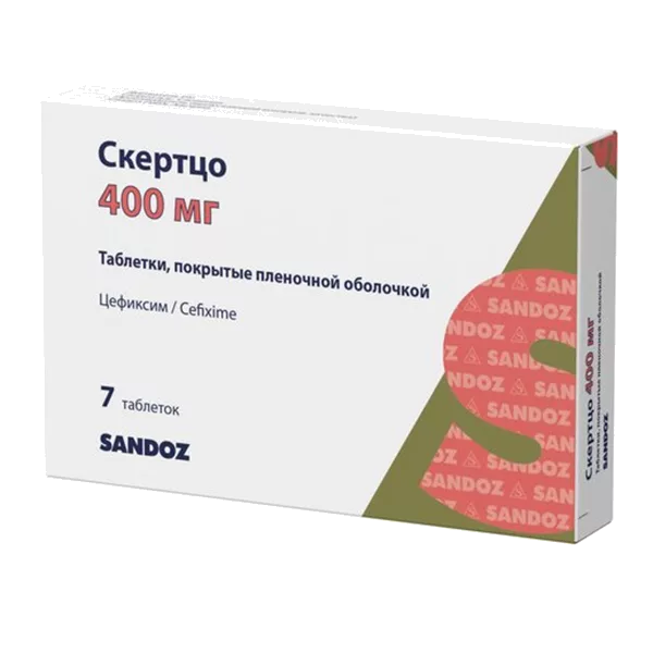 Скертцо таб п.п.о. 400мг N7