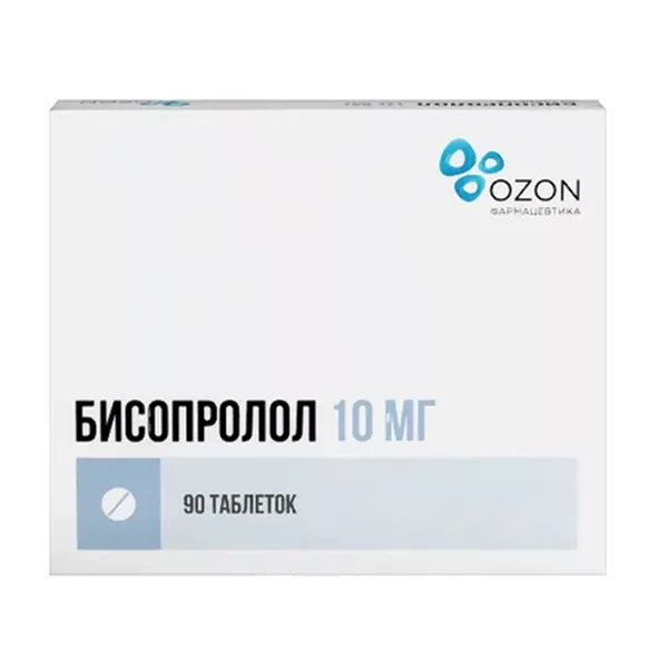 Бисопролол таб п.п.о. 10мг N90