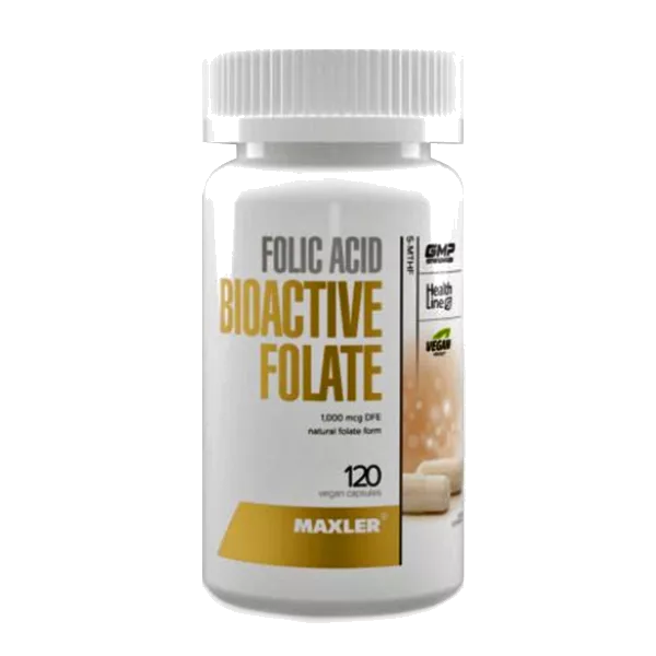 MAXLER Folic Acid BioActive Folate капсулы 195мг N120
