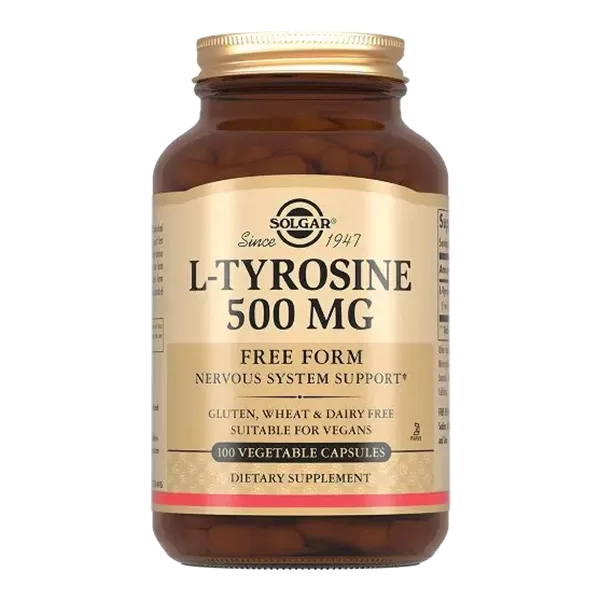 Solgar L-Тирозин 500 мг L-Tyrosine 500 mg капсулы 716мг N100