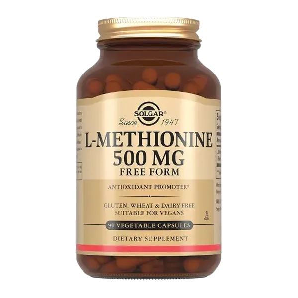 Solgar L-Метионин 500 мг L-Methionine 500 mg капсулы 675мг N90